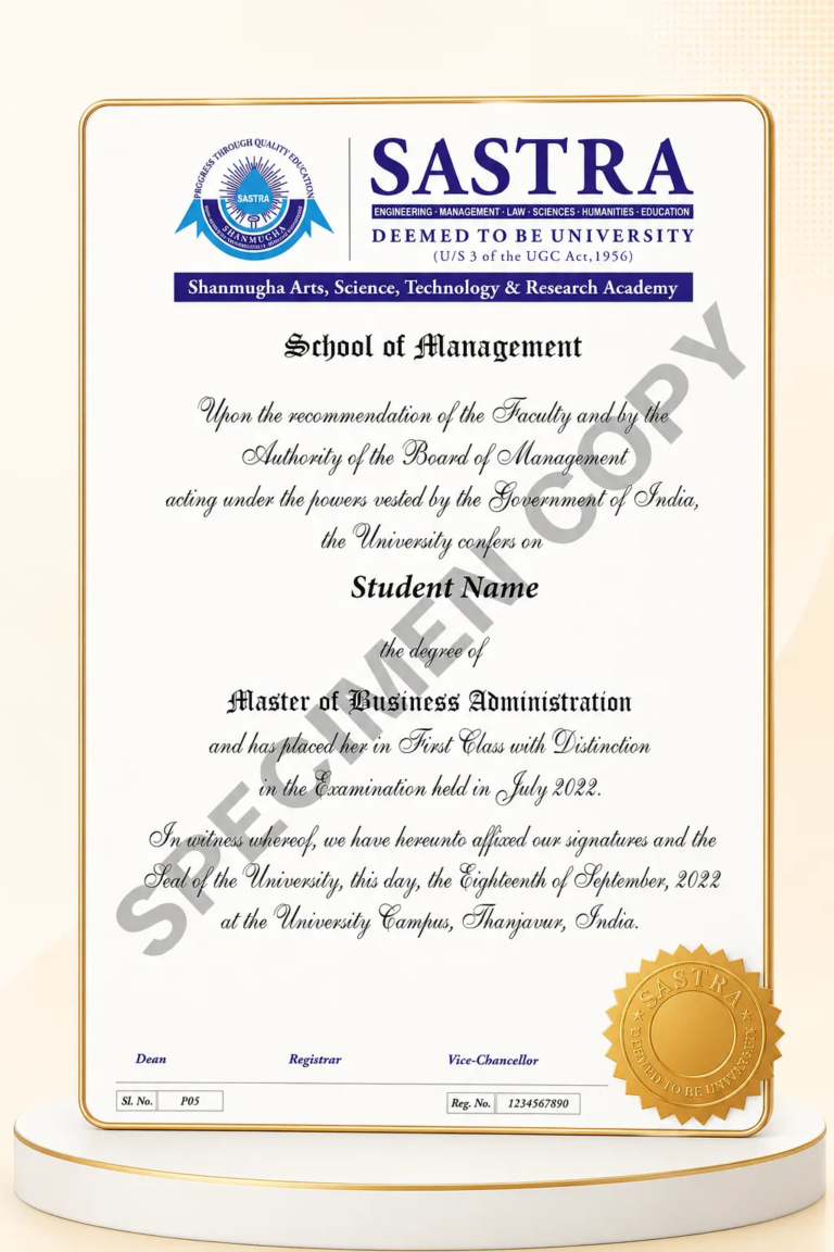 certifcate-sastra-mba-